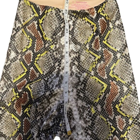 Commando High Rise Faux Leather Python Snakeskin Print Legging Size Small - Picture 9 of 11